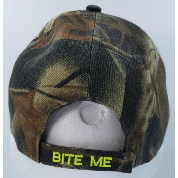 Bite Me Embroidered Fishing Lure Adjustable Camouflage Outdoor Baseball Hat Cap - Picture 5 of 10